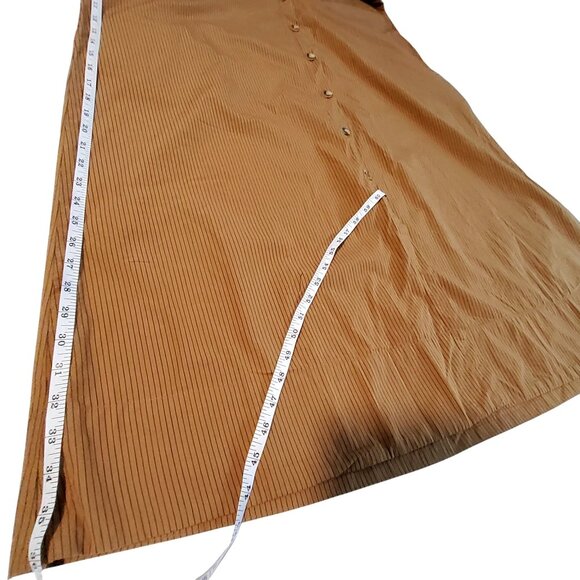 Button-Down Long Sleeve Brown Dress Shirt With Pockets S L By Future Collective - Picture 5 of 9